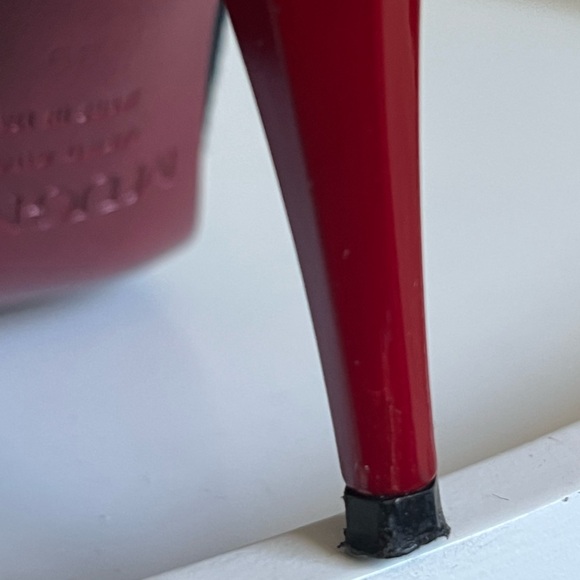 MUGNAI Black Suede Red Sole Heels Italy EU 39/US 8 - Picture 11 of 16